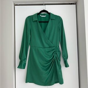 Green Wrap Dress